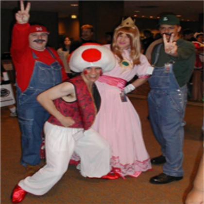 mario,luigi,toad,peach for real life! Roblox decal