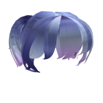 Cute Double Ponytail w bangs Blue Pink