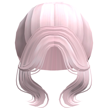 Soft Princess Wavy High Bun (Pink)