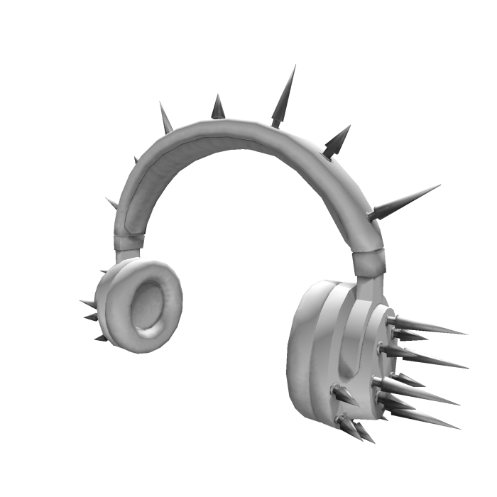 White spiked headphones