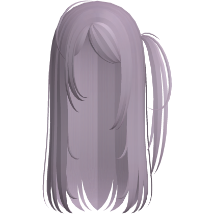 dolette long hair w/ side ponytail purple Roblox item