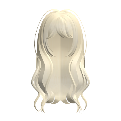 kawaii pastel yellow long dolly hair ♡ Roblox item
