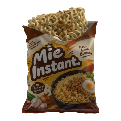 Makan Mie Instant Mentah