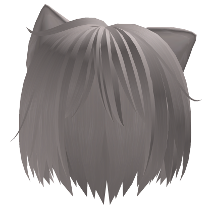 messy anime emo silver blonde cat boy hair