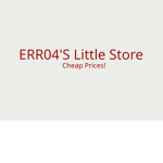 ERR04's Little Store