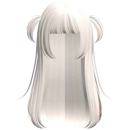 ♡ : cute platinum anime hair w/ mini pigtails Roblox item