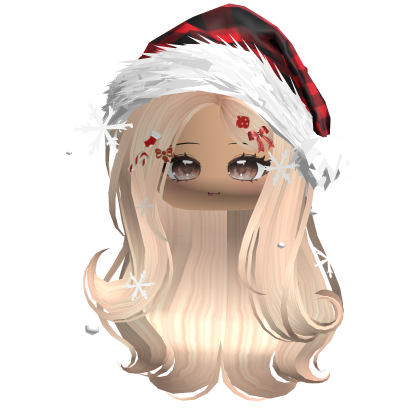 Lush Gentle Swirls w/Santa Hat (Black)