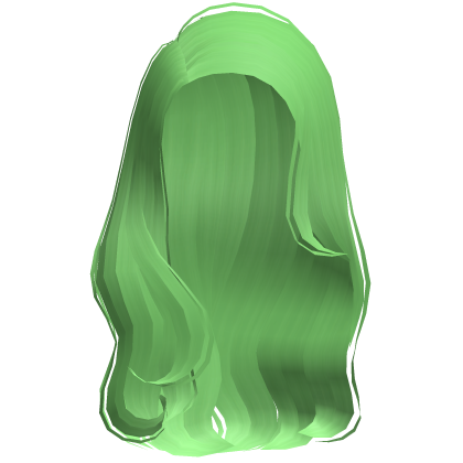 Dolly Side Part Wavy Hair (Green)