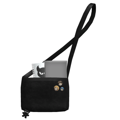  black school bag with pins (3.0)