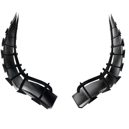 (NEW CODE = 9081) Black and White Horns Roblox item
