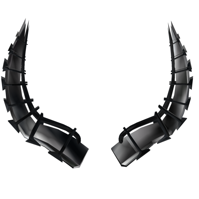 (CODE = 1595) Black and White Horns