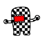 Checkerd Domo  Roblox badge thumbnail