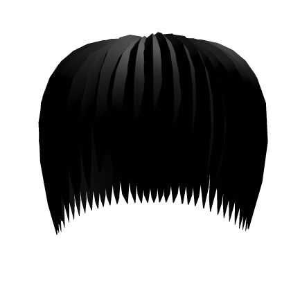 Black goth hair Roblox item