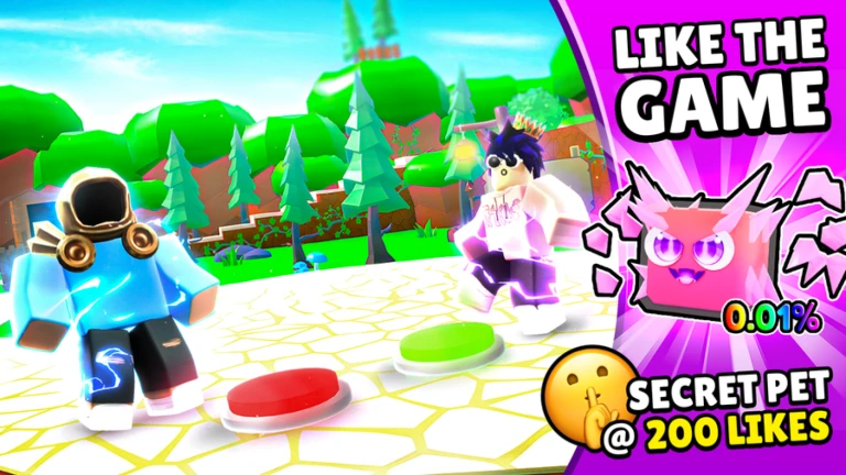 Billionaire Button Simulator Codes and Experience, Image source: Roblox.com