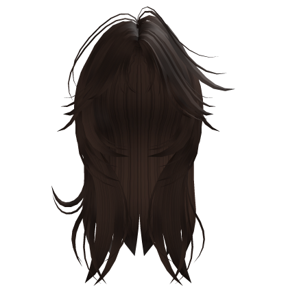 Brown Grunge Y2K Layered Shaggy Wolfcut Roblox item