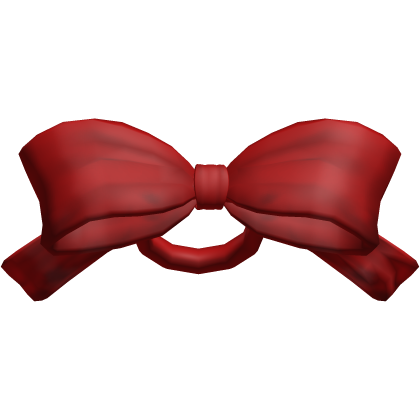♡ | nina the killer big red ponytail add on bow Roblox item