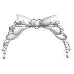♡ ⋮ Cutesy White Ruffled Headband