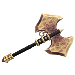 Ethereal Golden Moon Axe