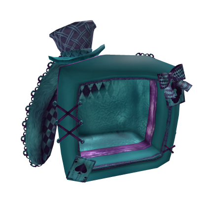 Alice in TV Land Masquerade Monitor (Teal Purple) Roblox item
