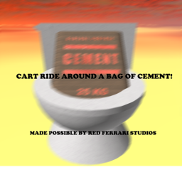 Cart ride around bag of cement