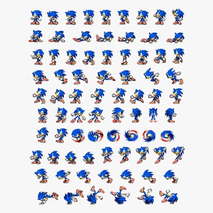 sonic sprite sheet