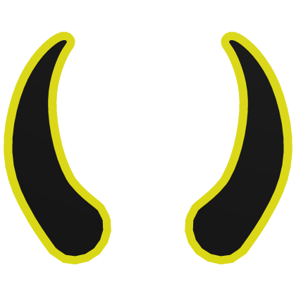 horns yellow glow Roblox item