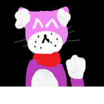 purple kitty