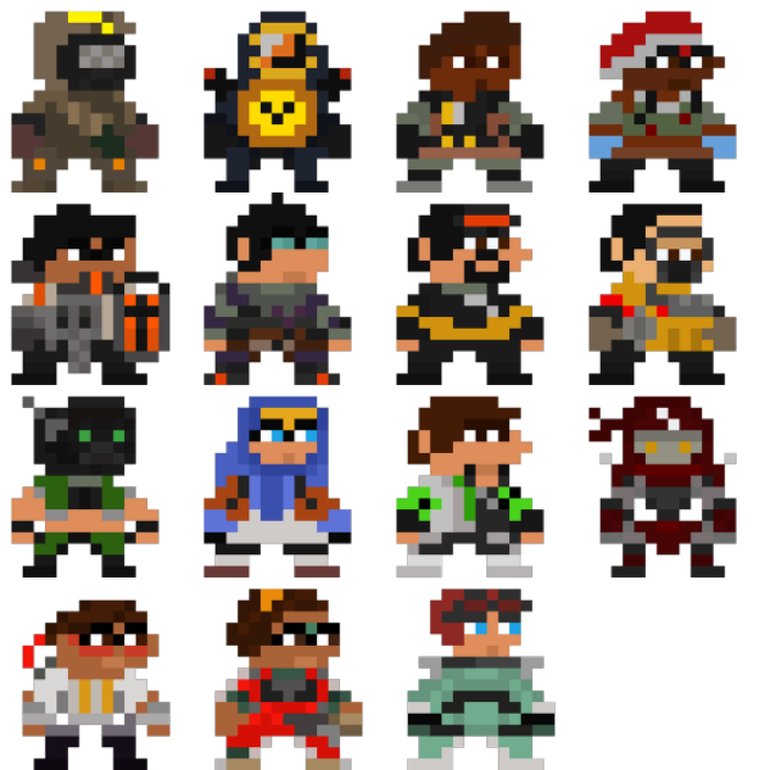 Apex Legends Mario Maker Sprites Season 0-7 UPDATE Roblox decal