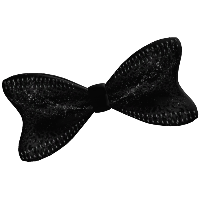 Oversized Black Striped Scene Emo Bow ❆