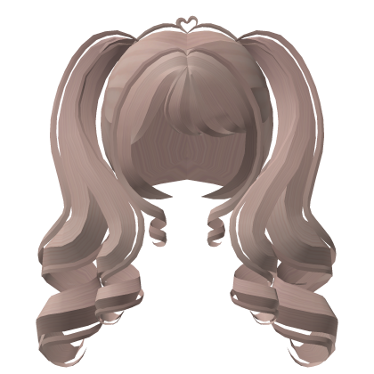♡ double curl big tweencore pigtails milktea