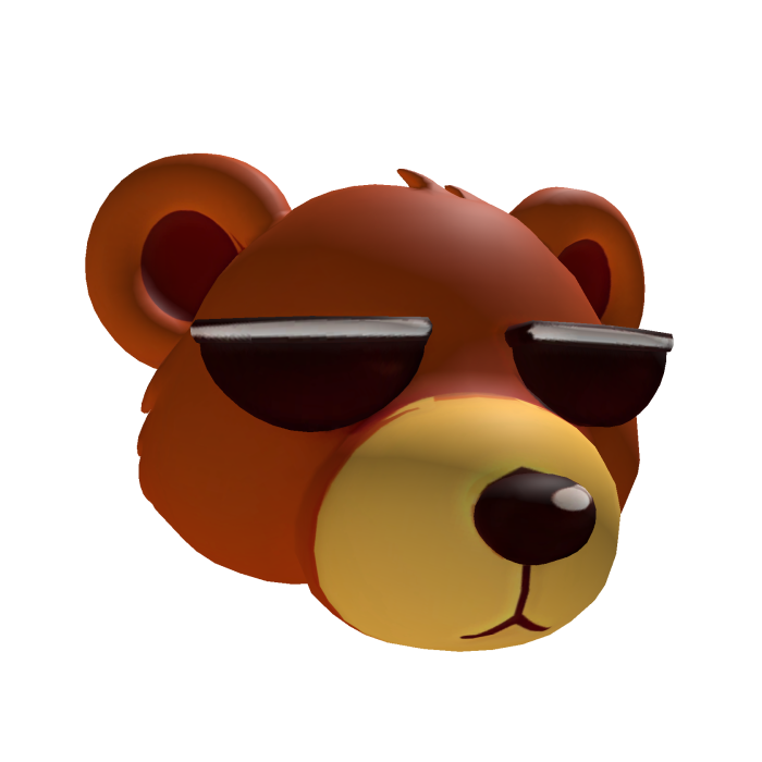 Boss Bear_Hat & Head (Orange)
