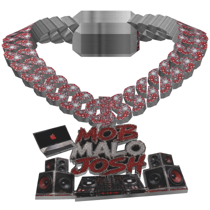 MOB Malo Josh Red Diamond 3D Chain Roblox item