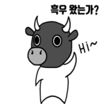 흑우 환영