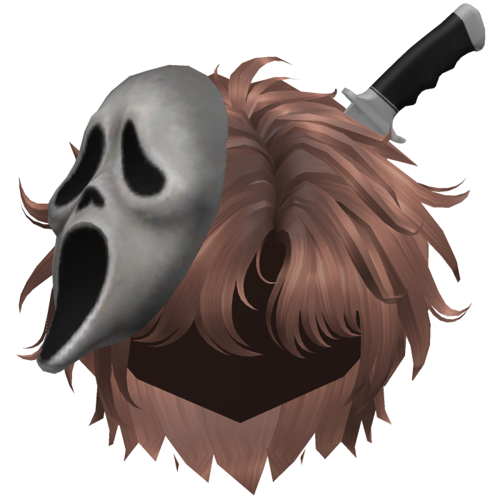 Halloween Ghost Face Knife Hair Strawberry Blonde