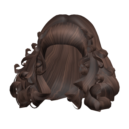 Rose's teased curly Blowout In Brown Roblox item