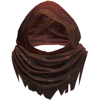 Red Sorcerer Distressed Rune Hood