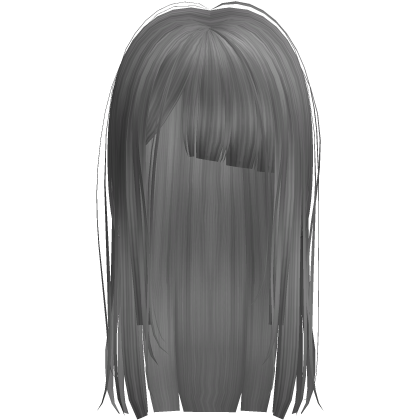 Gray Long Messy Goth Short Bangs Horror Hair