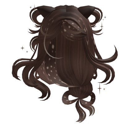 Soft Pretty Messy Cute Deer Hair (Brown) ۶ৎ