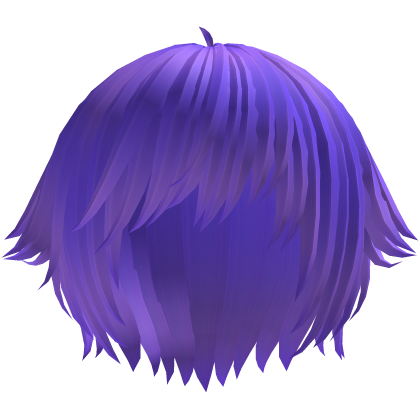 ´ཀ` emo anime catboy tufts hair in purple