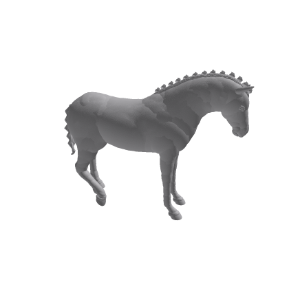 Andalusian Horse Stand Resting Pose