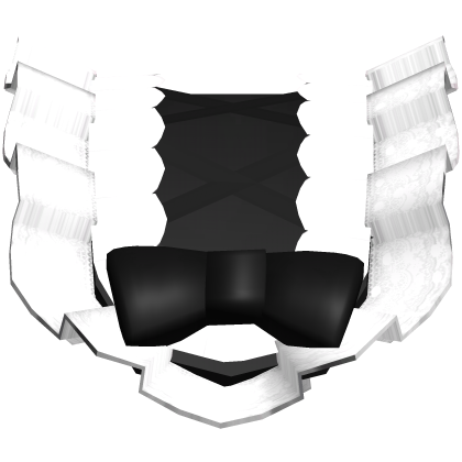 black and white coquette doll ruffled headpiece Roblox item