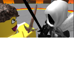 hit people with a sword