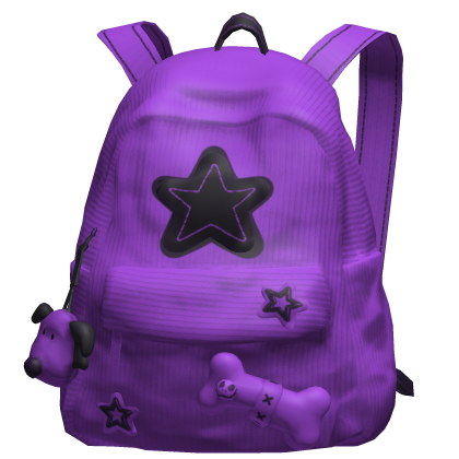 Purple Star Y2K Streetwear Backpack