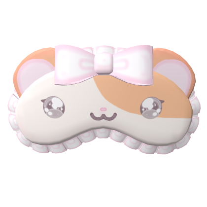 ♡ cutesy kawaii pink hamtaro sleeping mask