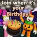 Join when it's your Birthday! icon
