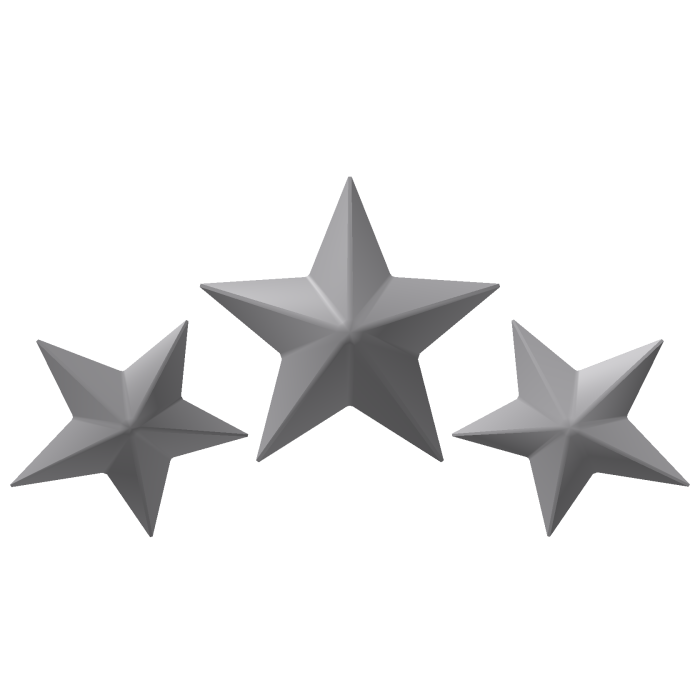 White Glowing Stars