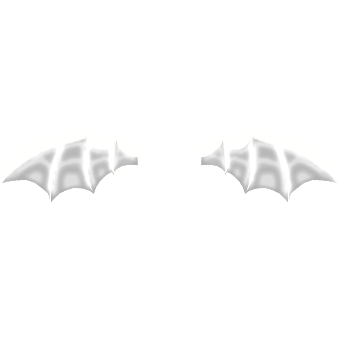 ♡ kawaii white emissive devil wings