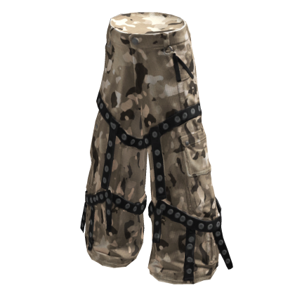 Strapped Emo Pants Desert Camo