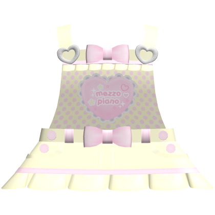Cute Pink Yellow Cutecore Mezzo Piano Overalls