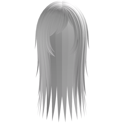 ♰ scene vkei razor cut gothic hair white Roblox item